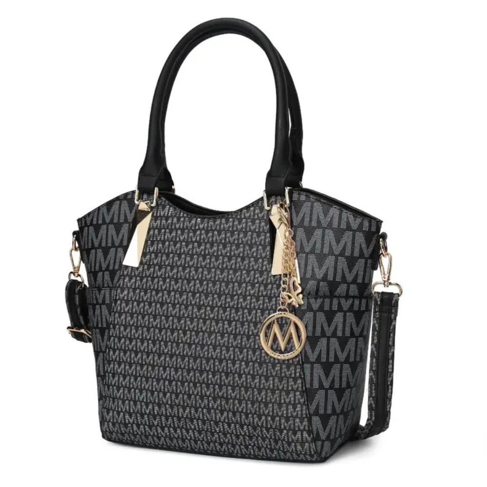 Devorah Signature Printed Vegan Leather Tote Bag By Mia K